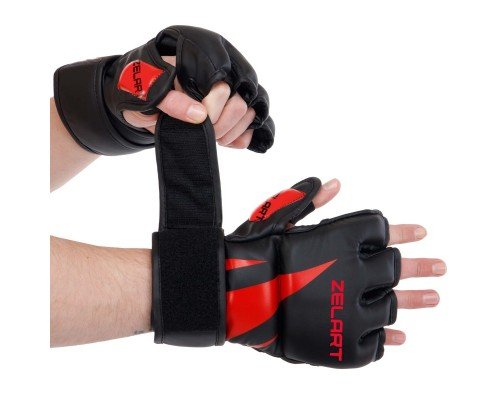 Перчатки для смешанных единоборств MMA PU Zelart BO-8355 (р-р M-XL, цвета в ассортименте)