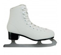 Коньки фигурные белые PVC Zelart Z-0888 (размер 35-40, лезвие-сталь, белый)