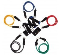Эспандер Resistance Band многофункциональный 5 жгутов Zelart ET-510 (5 эсп, креп.на дверь, 2 рукоят,1 лямка)