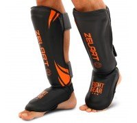 Защита голени и стопы Муай Тай, ММА, Кикбоксинг PU Zelart BO-8356 (S-XL, цвета в ассортименте)