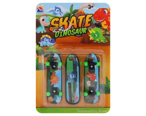 Фингерборд набор для пальцев 3 фингерборда DINOSAUR SH093446 (пластик)