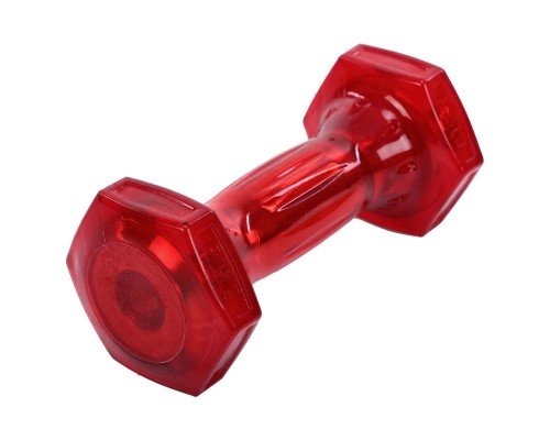 Гантель для фитнеса с TPU покрытием 1штука Zelart Jelly Urethane Coated Dumbbell TA-2946-2_5LB (1x1,13кг) (1шт, TPU, красный) MD2129