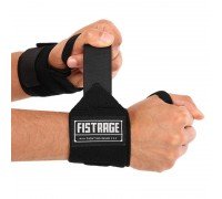 Бинты кистевые для жима 2штуки FISTRAGE VL-7739 (PL, эластан, р-р M-XL, черный)