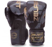 Перчатки боксерские на липучке PU Zelart BO-0870 (размер 8-12oz, цвета в ассортименте)