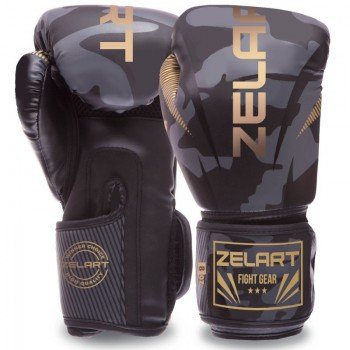 Перчатки боксерские на липучке PU Zelart BO-0870 (размер 8-12oz, цвета в ассортименте)
