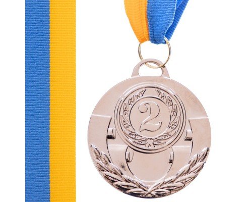 Медаль спортивная с лентой SP-Sport AIM ø5см C-4842 (металл, 25g, 1-золото, 2-серебро, 3-бронза)