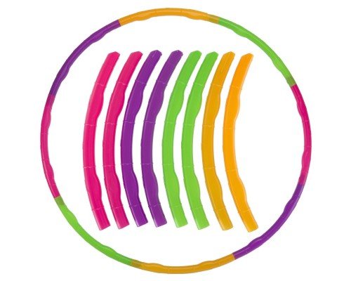 Обруч разборной детский Хула Хуп Hula Hoop SP-Sport FI-154167 (пластик, 8 секций, d-81см)