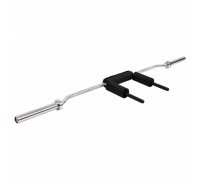 Гриф для приседаний Zelart TA-9638 Safety Squat Bar (l-2,2м, рук.d-25мм, гр.d-30мм, вес 22 кг,замок пружинный)
