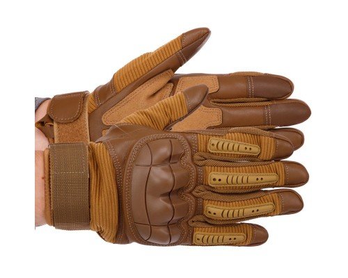 Перчатки тактические с закрытыми пальцами SP-Sport BC-8797 (PL,PU,кожзам, р-р M-XL, цвета в ассортименте)