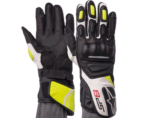 Мотоперчатки зимние Alpinestar SP8 M-XL Черный-салатовый