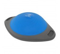Балансировочная платформа полусфера BOSU FI-9996 Zelart (пластик, PVC, h-18см, d-60см, серый-синий)