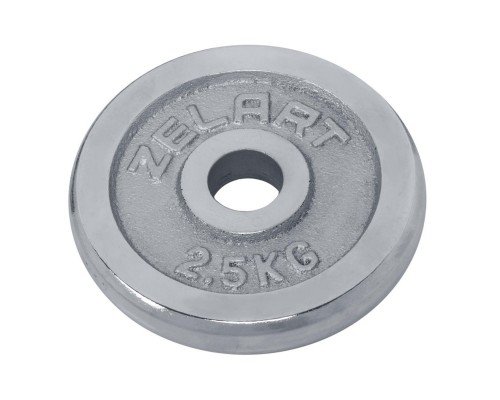 Блины диски хромированные внутренний ø31мм Zelart TA-7786-2_5 2,5кг (чугун хромированный)