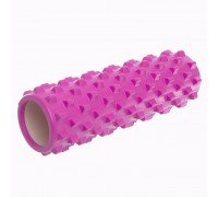 Роллер массажный цилиндр (ролик мфр) 45см Grid Bubble Roller EVA SP-Sport FI-6672 (d-14см, цвета в ассортименте)