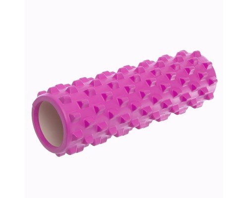 Роллер массажный цилиндр (ролик мфр) 45см Grid Bubble Roller EVA SP-Sport FI-6672 (d-14см, цвета в ассортименте)