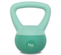 Гиря мягкая SP-Sport SOFT KETTLEBELL FI-0122-3 3кг (верх-PVC+TPR, наполнитель-песок, цвета в ассортименте)