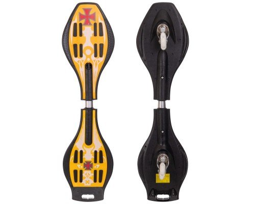 Роллерсерф двухколесный RipStik Рипстик Вейвборд SP-Sport SK-02 (PP, колесо-PU светящ. размер 86x23x12см, 34", 6902Z, цвета в ассортименте)