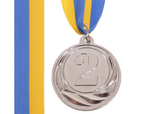 Медаль спортивная с лентой SP-Sport FAME ø5см C-3173 (металл, ø5см, 20g золото, серебро, бронза)