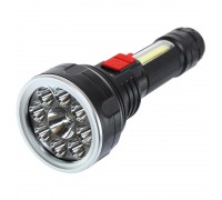 Фонарик ручной светодиодный X-BALOG FL-078-9 (пластик, 9 LED, COB, USB-вход, р-р 16,3х6,3см, черный)