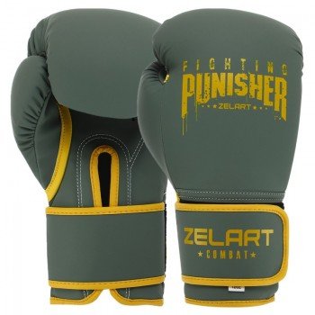 Перчатки боксерские на липучке PU Zelart PUNISHER BO-7553 (размер 10-14oz, цвета в ассортименте)