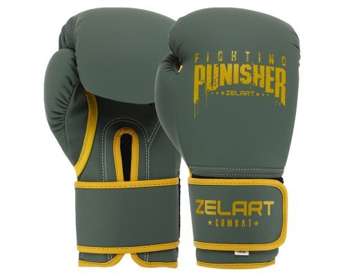 Перчатки боксерские на липучке PU Zelart PUNISHER BO-7553 (размер 10-14oz, цвета в ассортименте)