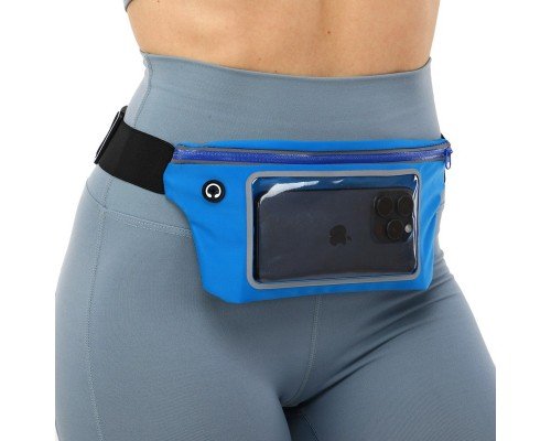 Сумка на пояс спортивная для бега с сенсорным экраном RUNNING WAISTPACK SP-Sport GA-507 (р-р 27х11,5см, полиэстер, эластан, цвета в ассортименте)