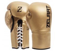 Перчатки боксерские на шнуровке PU Zelart BO-1348 (размер 10-14oz, цвета в ассортименте)