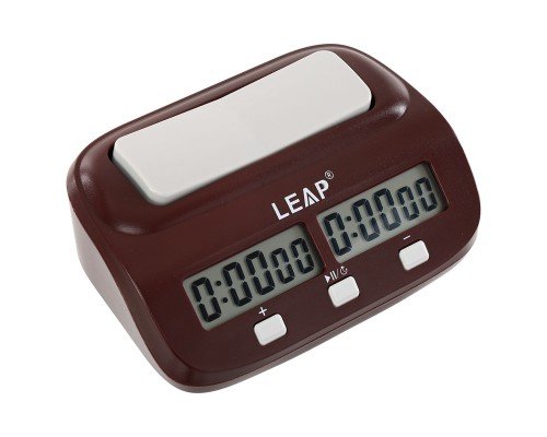 Часы шахматные электронные многофункциональные LEAP SP-Sport PQ9907 (пластик, р-р: 17х10 х5,5см, коричневый)