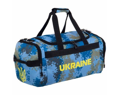 Сумка спортивная UKRAINE GA-1801-UKR (полиэстер, размер 50X23X25см, цвета в ассортименте)