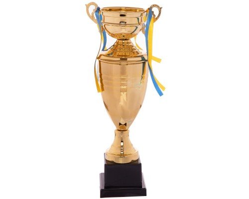 Кубок спортивный наградной SP-Sport Cup C-1505C (металл, пластик, h-44см, b-17см, d чаши-10см, золото)