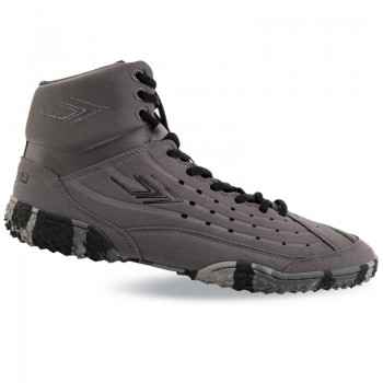 Борцовки Wrestling SAIFEINU 240780L-2 размер 40-45 (верх-PU, PL, низ-PU, серый)