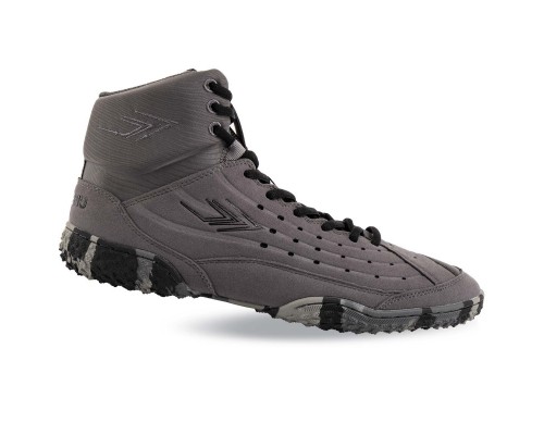 Борцовки Wrestling SAIFEINU 240780L-2 размер 40-45 (верх-PU, PL, низ-PU, серый)