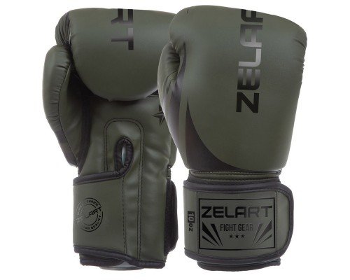 Перчатки боксерские на липучке PU Zelart BO-8352-O (размер 8-12oz, цвета в ассортименте)