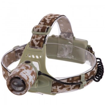 Фонарик налобный SP-Sport SY-8065M (пластик, на аккумуляторе 18650, цвета в ассортименте)