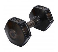 Гантель для фитнеса с TPU покрытием 1штука Zelart Jelly Urethane Coated Dumbbell TA-2946-20LB (1x9кг) (1шт, TPU, черный) MD2129
