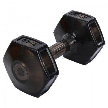 Гантель для фитнеса с TPU покрытием 1штука Zelart Jelly Urethane Coated Dumbbell TA-2946-20LB (1x9кг) (1шт, TPU, черный) MD2129