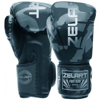 Перчатки боксерские на липучке PU Zelart BO-0870 (размер 8-12oz, цвета в ассортименте)
