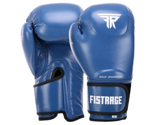 Перчатки боксерские на липучке кожаные FISTRAGE VL-4295 (размер 10-14oz, цвета в ассортименте)