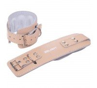Манжеты для тяги на руки и ноги 2 штуки Zelart SB-165196 (длина-см, ширина-см, кожа, желтый)
