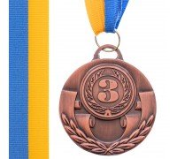 Медаль спортивная с лентой SP-Sport AIM ø5см C-4842 (металл, 25g, 1-золото, 2-серебро, 3-бронза)