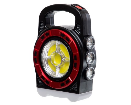 Фонарь кемпинговый светодиодный переносной X-BALOG HB-6678C (3 LED+COB, USB-вход, 20W, р-р 19,6х14,1см, черный)