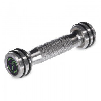 Гантель цельная стальная хромированная 1штука Zelart FI-2622-1 (1x1кг) (MD2311-1) (1шт, металл хромированный, с резиновыми кольцами)