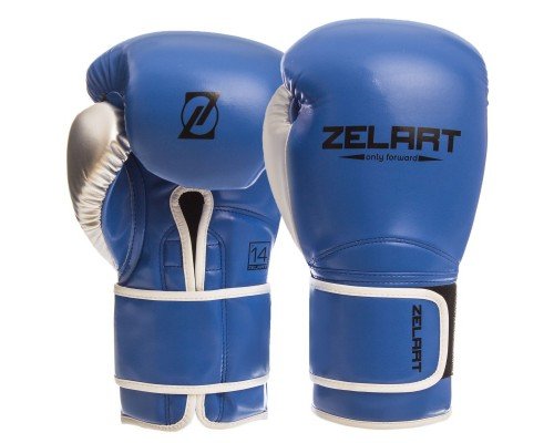 Перчатки боксерские на липучке PU Zelart BO-1384 (размер 10-14oz, цвета в ассортименте)