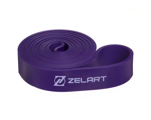 Резина петля для подтягиваний и тренировок лента силовая Zelart POWER LOOP FI-2606-3 (MD1353-3) (латекс, 2080x32x4,5мм, M, нагр.20-45кг, фиолетовый)